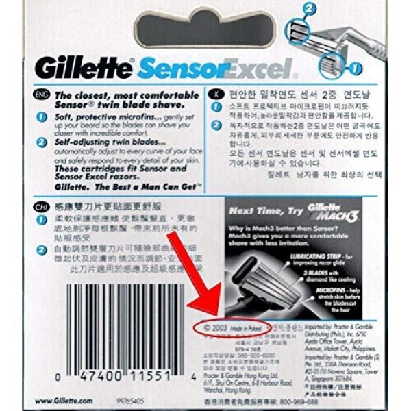 Gillette Sensor Excel Cukur - Paket 10